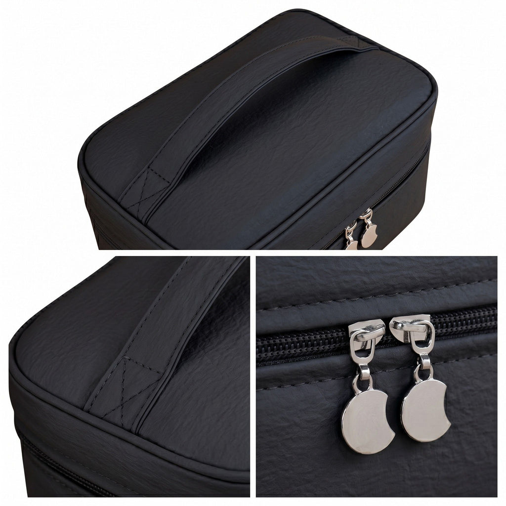 Travel Makeup Organizer Case with Removable Cosmetic Pouch Waterproof Storage Bag Set