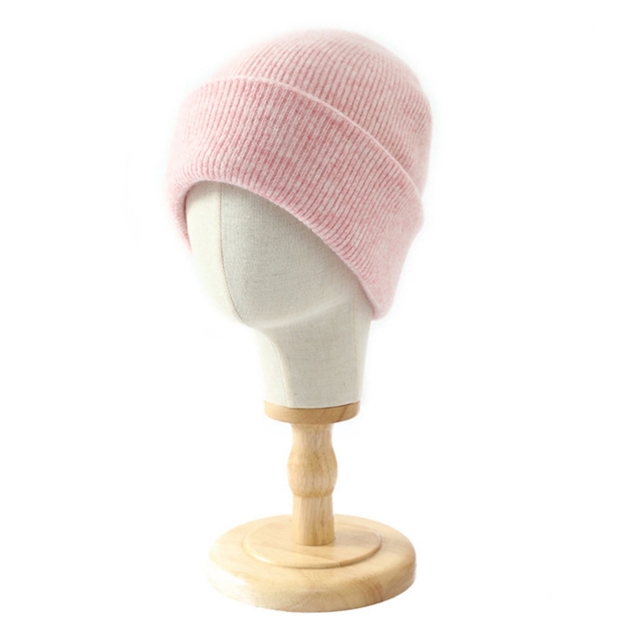 Anna-Kaci Women's Ribbed Wool Knit Beanie Hat with Folded Cuff