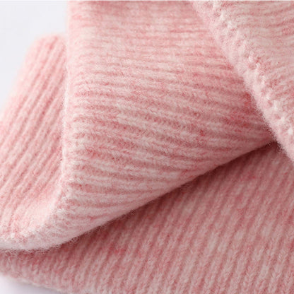 Anna-Kaci Women's Ribbed Wool Knit Beanie Hat with Folded Cuff