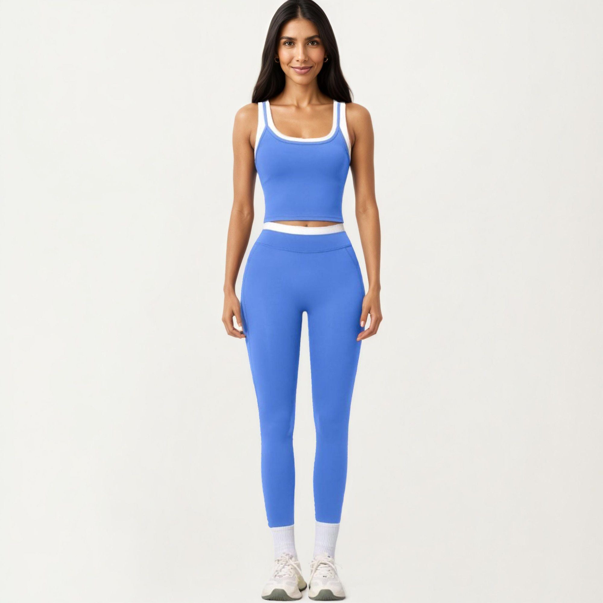 Anna-Kaci Active Women's High Waist Leggings with Smooth Stretch Fit and Side Seam Detail