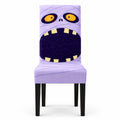 Halloween Stretch Dining Chair Cover with Pumpkin and Mummy Print