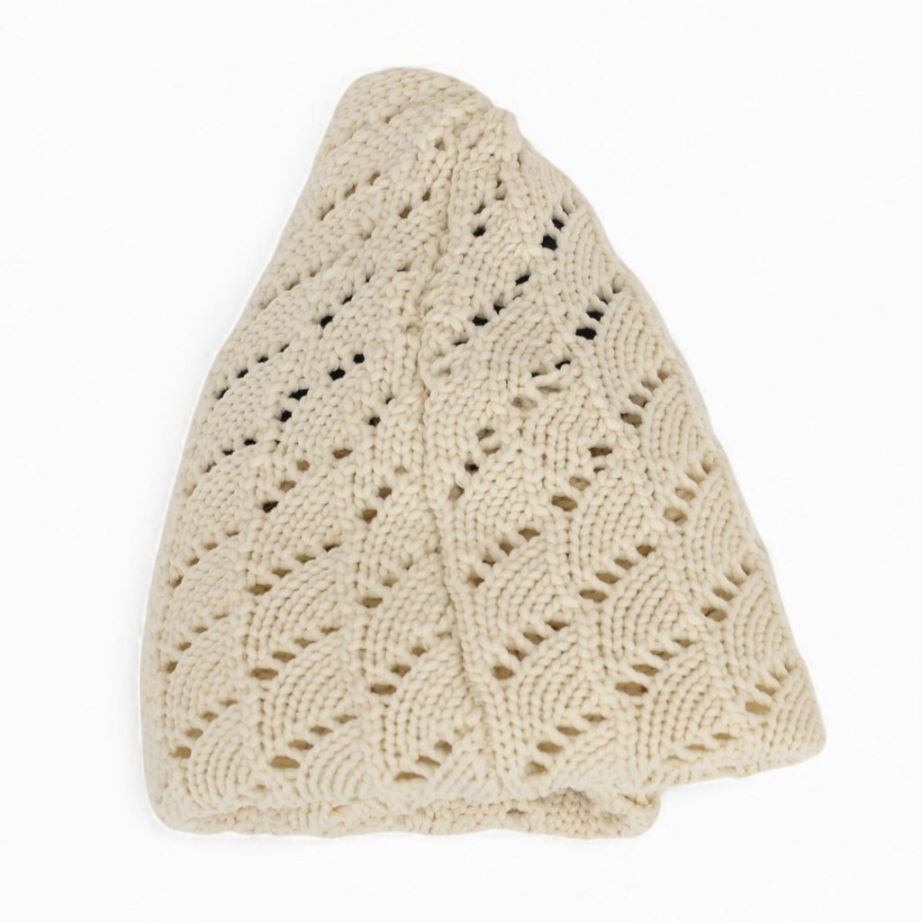 Anna-Kaci Women's Lightweight Crochet Beret Hat with Open Knit Pattern and Soft Stretch Fit