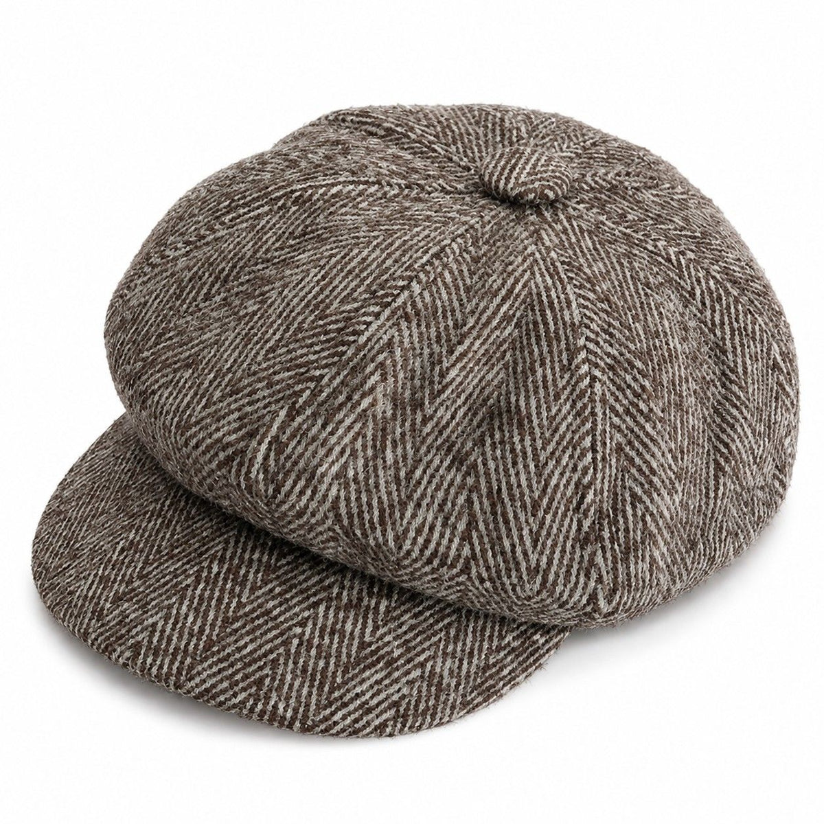 Gorra Newsboy de Tweed con Espiga Estilo Vintage Baker Boy Ajustable
