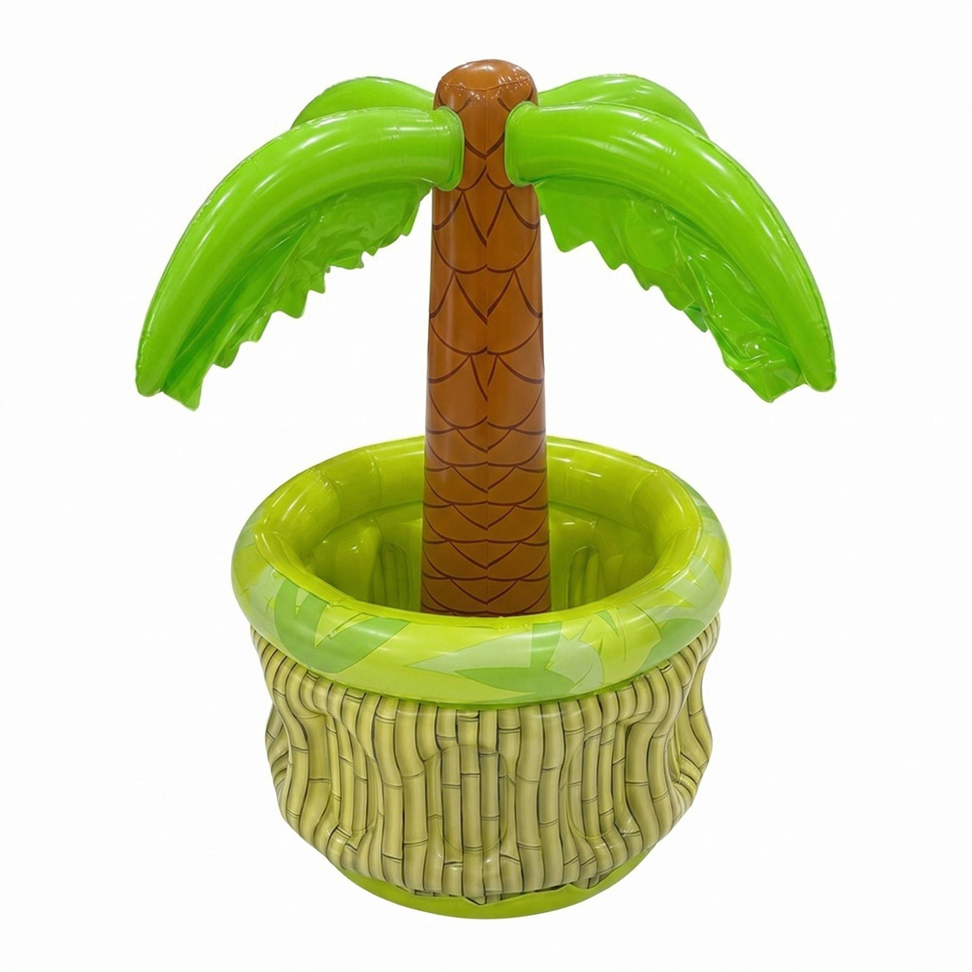 Inflatable Palm Tree Drink Cooler with Floating Beverage Holder