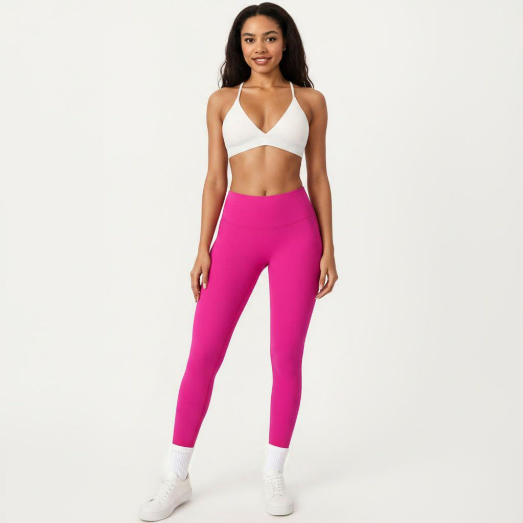Anna-Kaci Active Women's Triangle Sports Bra with Adjustable Cross Back Straps and Smooth Band
