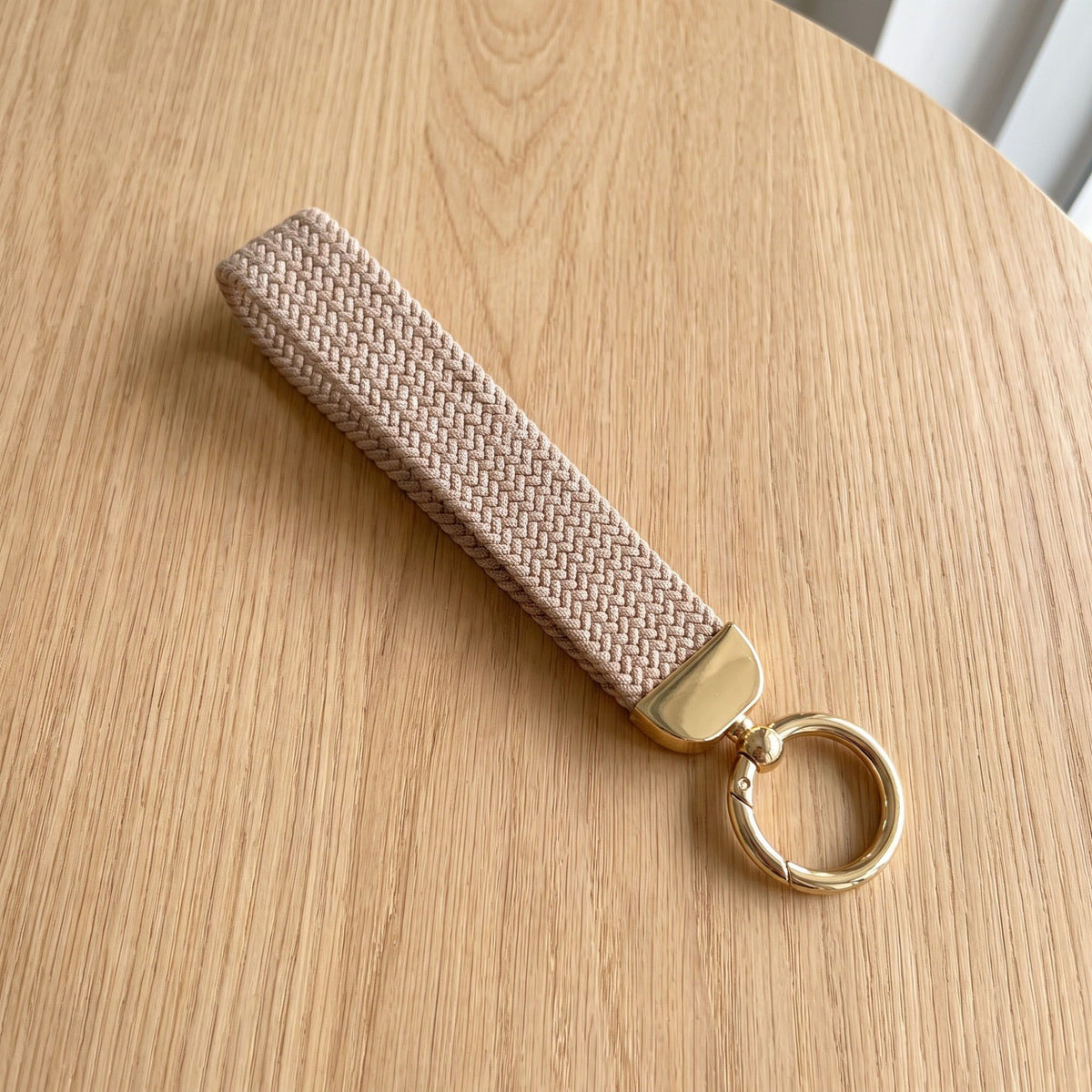 Woven Wristlet Keychain Strap with Hardware Kit