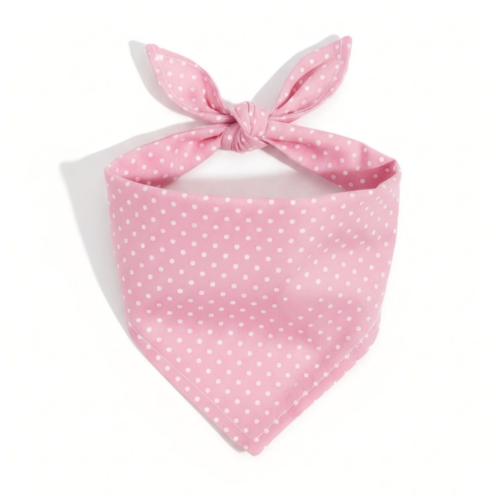 Polka Dot Pet Bandana, Soft Cotton Dotted Scarf Bib for Small Medium Dogs Cats