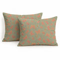 2-Piece Cotton Pillowcases with Vibrant Butterfly Print Design for Bedroom, Soft and Comfortable Bedding Set 20x26in