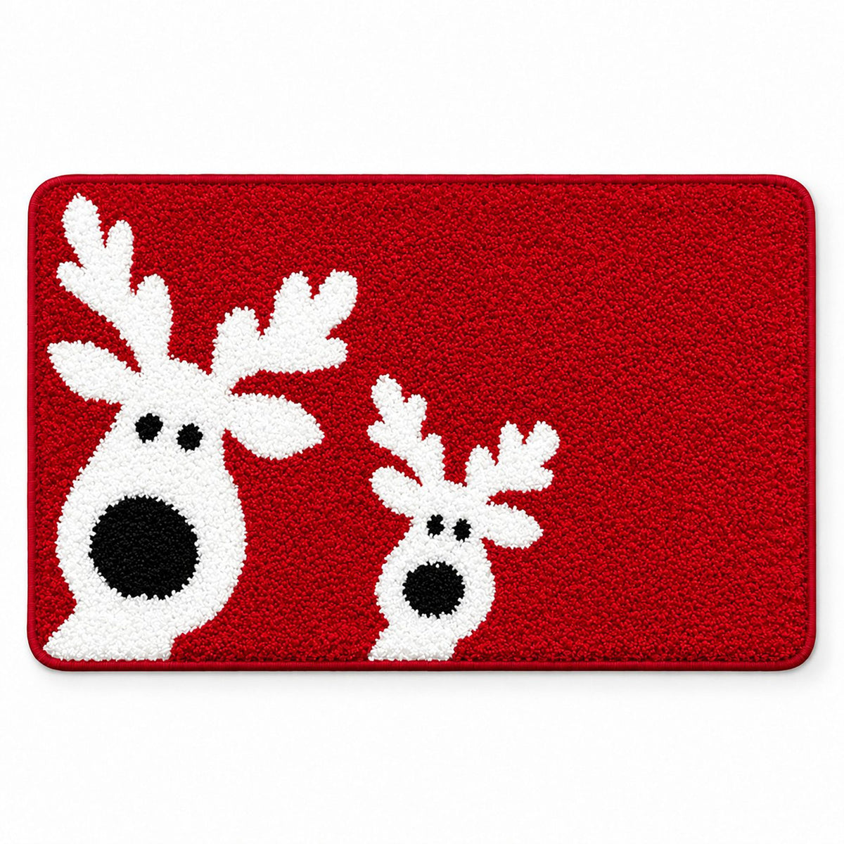 Christmas Pattern Tufted Bath Rug with Nonslip Backing 15.7 x 23.6 in
