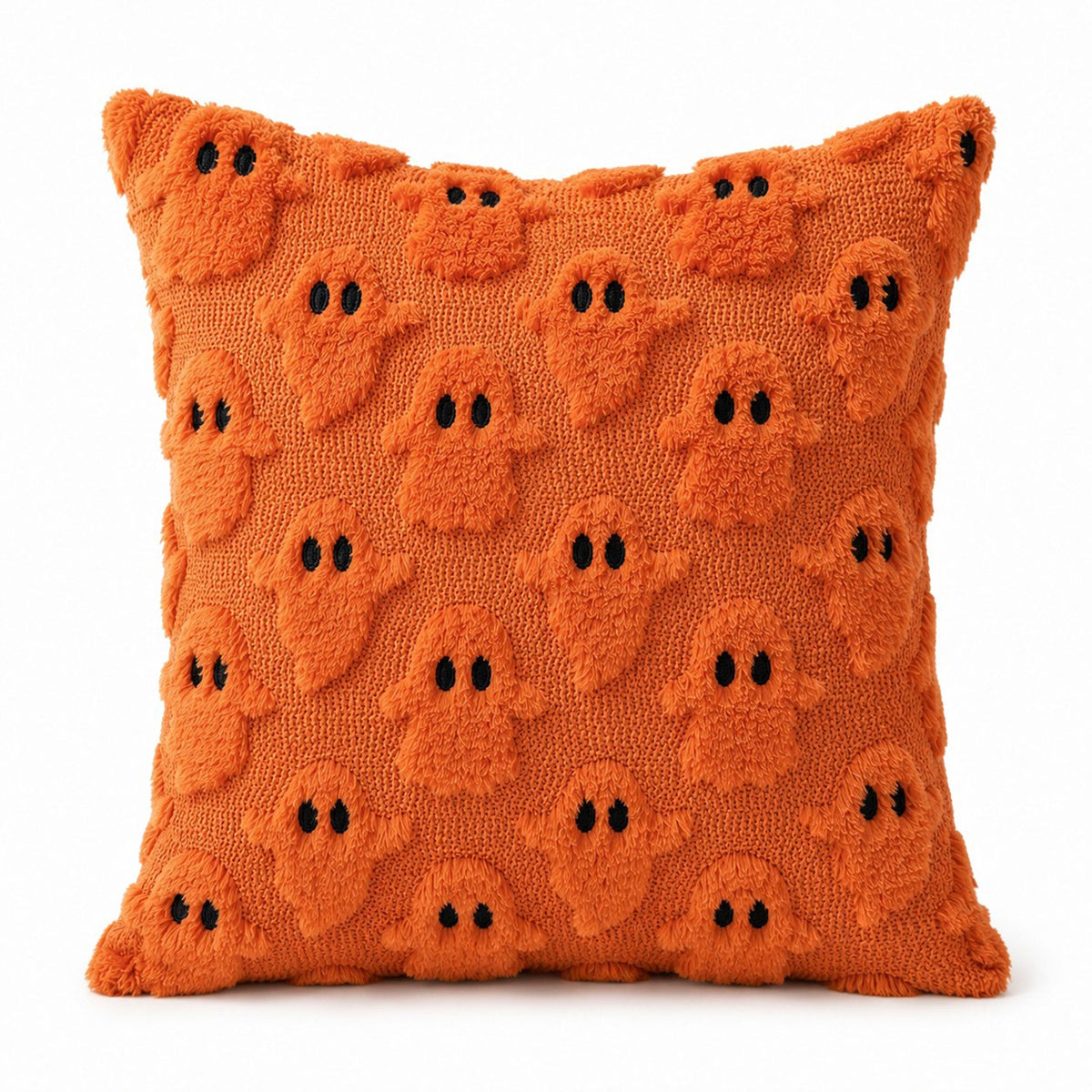 Funda de cojín decorativa con textura de fantasma de Halloween para sofá, cama o silla