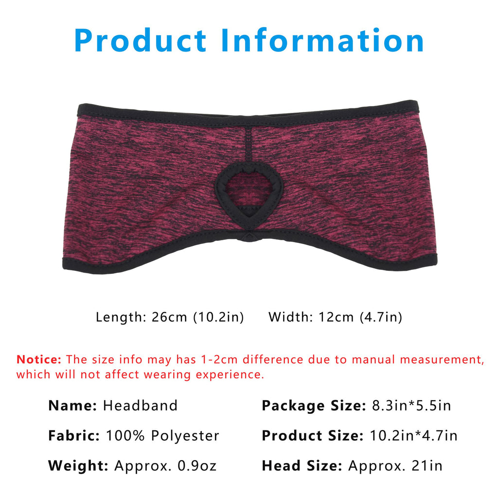 Anna-Kaci Women's Ponytail Headband Moisture-Wicking for Running Exercise Workouts Winter Ear Warmer