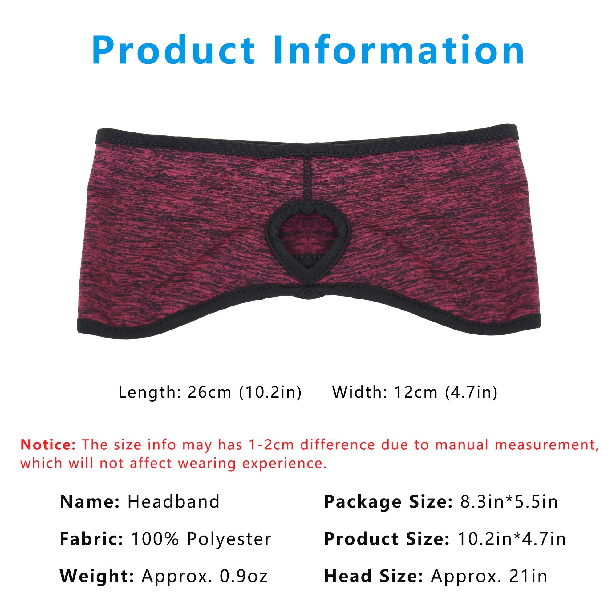 Anna-Kaci Women's Ponytail Headband Moisture-Wicking for Running Exercise Workouts Winter Ear Warmer