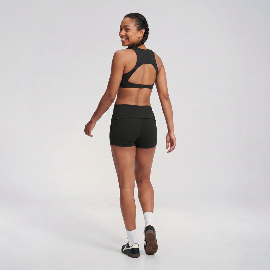 Padded High Neck Racerback Sports Bra Tank Top Workout Yoga Crop Top