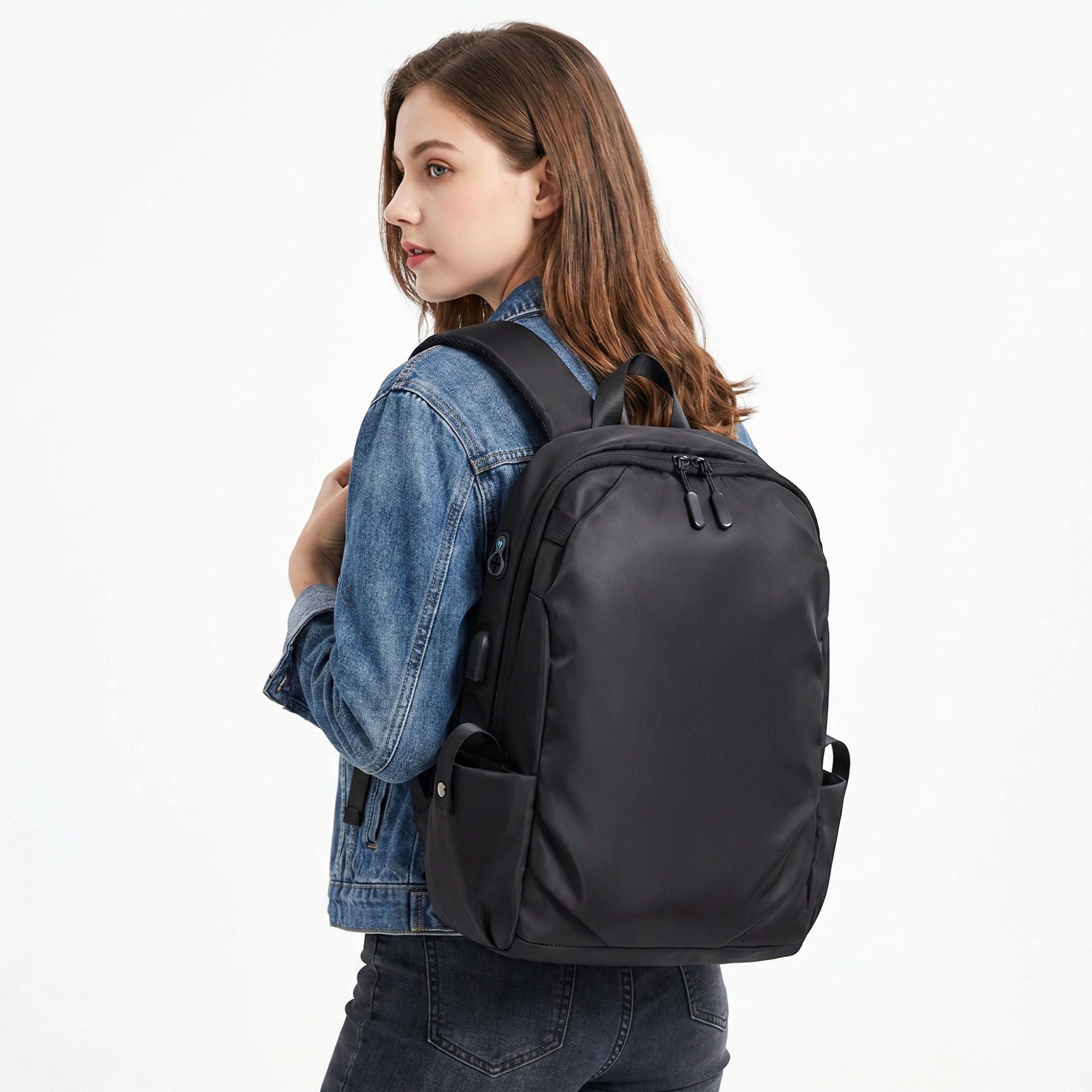 Sleek Essential Laptop Backpack - Versatile Daypack for Travel, School, and Office