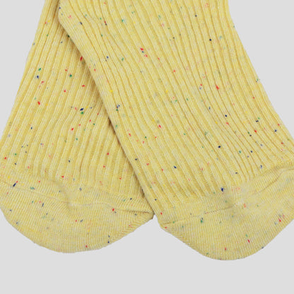 Anna-Kaci Women's Chic Style Solid Speckled Crew Socks Non Slip Cotton for Casual 2 Pairs 4 Season