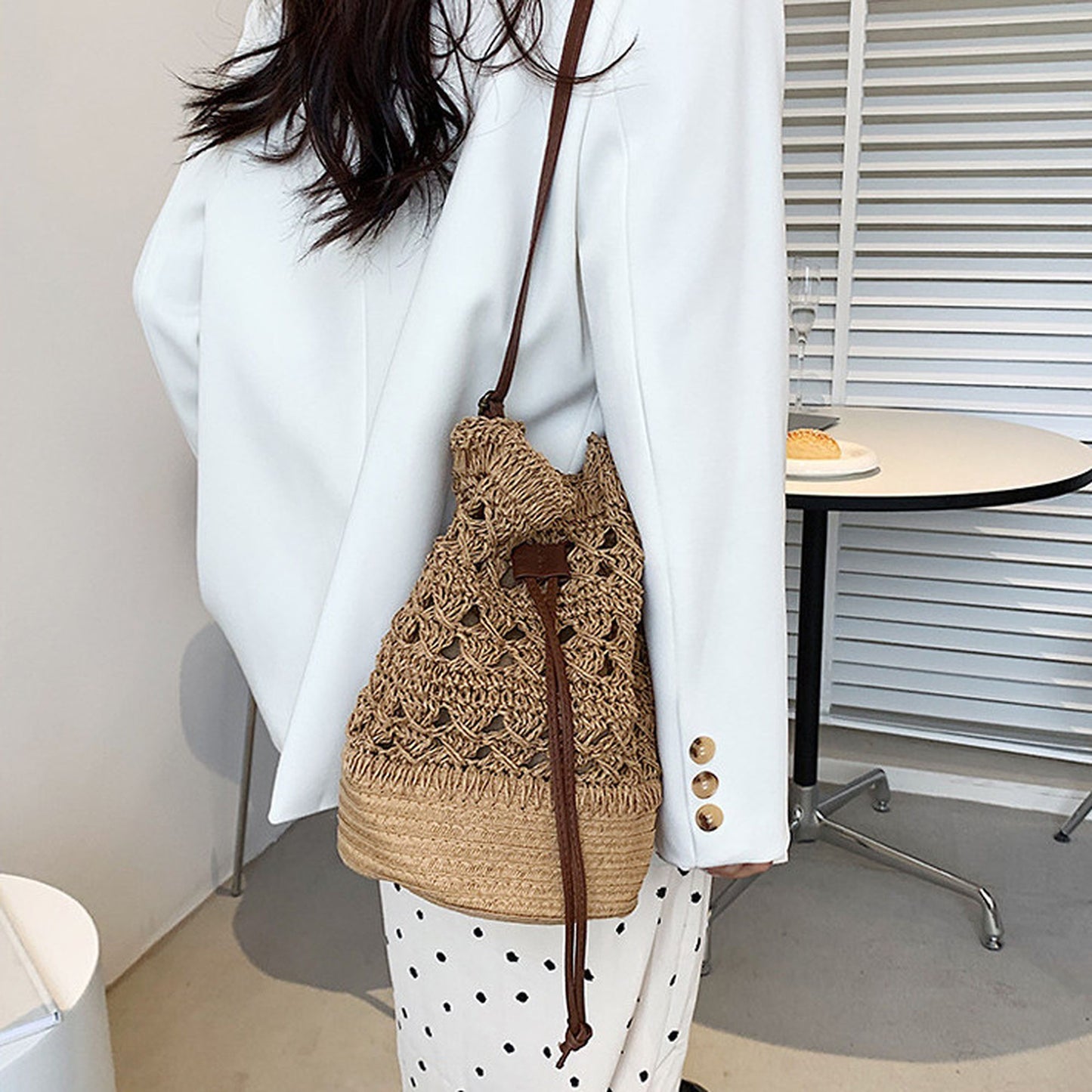 Anna-Kaci Women's Bohemian - Style Crochet Shoulder Bag