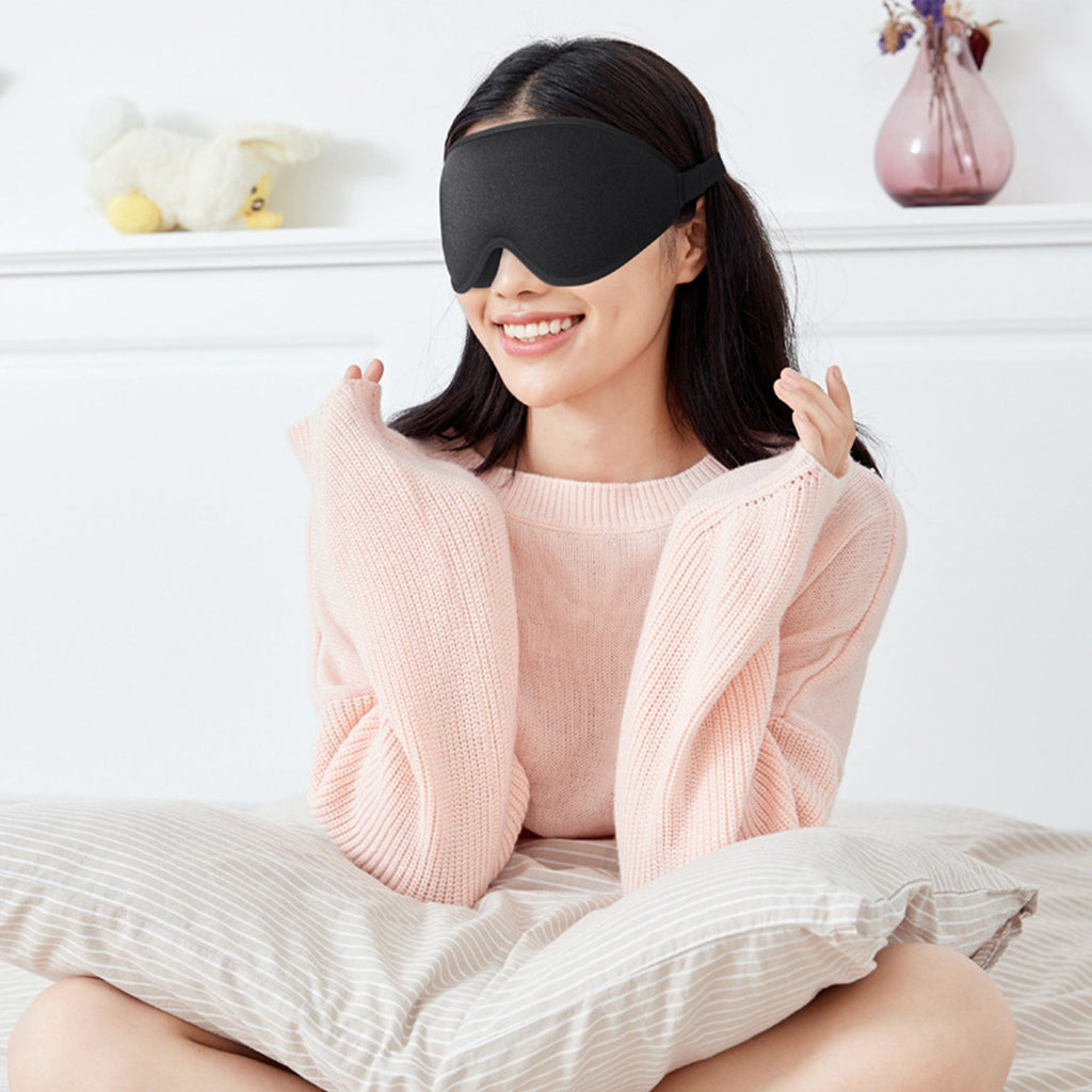 Anna-Kaci 3D Contoured Sleep Eye Mask with Memory Foam Padding Adjustable Strap and Full Light Blocking