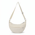Plaid Nylon Crescent Shoulder Bags with Adjustable Strap Lightweight Casual Crossbody Bag