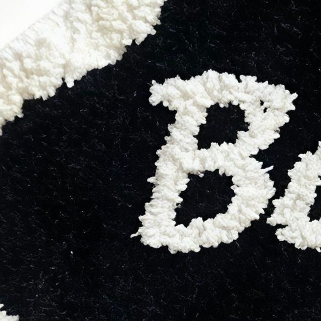 Bonjour Cloud Shaped Bathroom Floor Mat Soft Water Absorbent with Anti-Slip Base