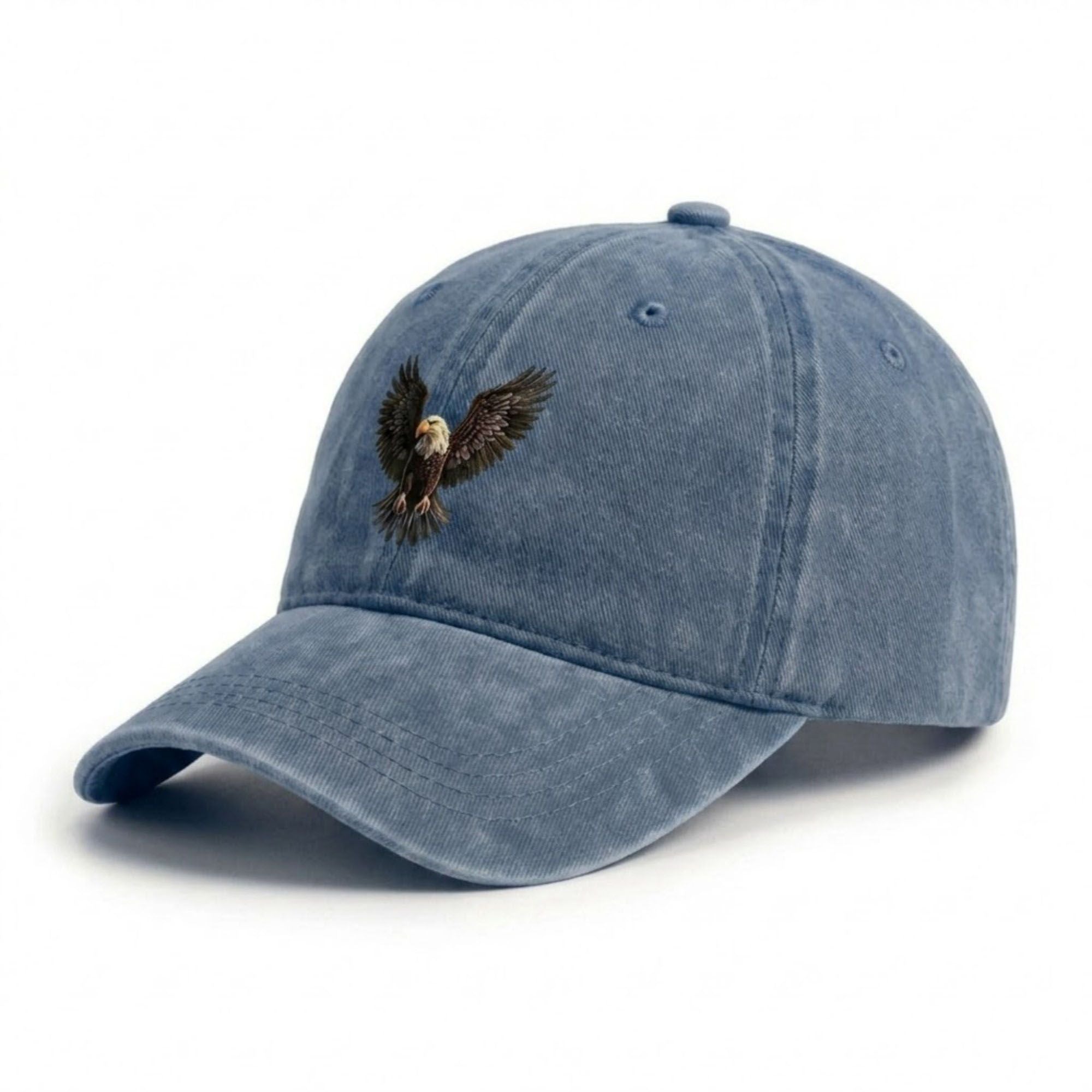 Anna-Kaci Women's Cotton Baseball Cap with Eagle Embroidery Adjustable Strap Casual Everyday Hat