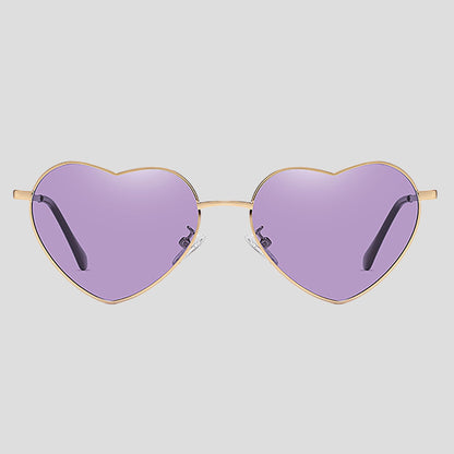 Anna-Kaci Women's Stylish Heart-Shaped Polarized Sunglasses UV400 Protection for Outdoor Activities