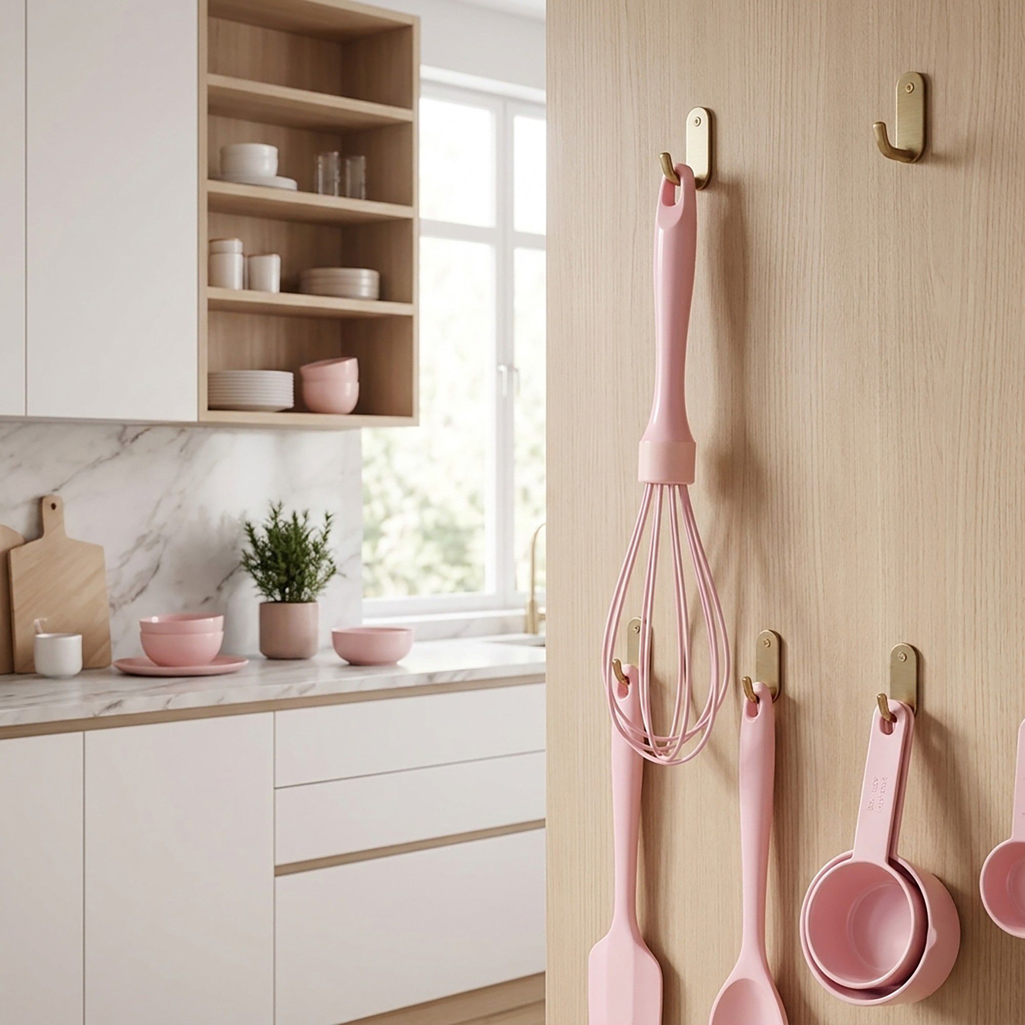 3-Piece Mini Silicone Whisk Set for Baking, Mixing and Kitchen Prep