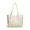 Large Faux Leather Tote Bag with Adjustable Double Shoulder Straps