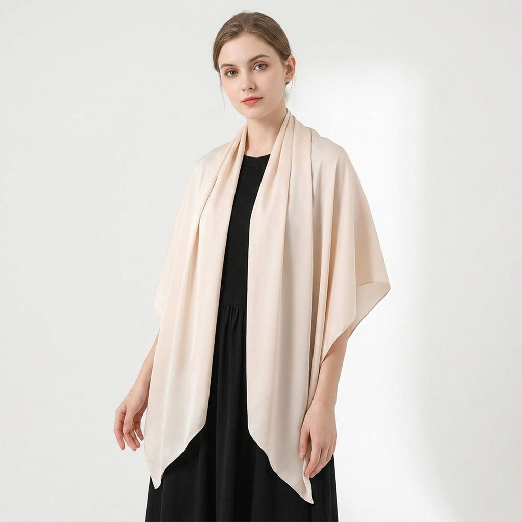 Oversized Square Scarf Wrap Shawl for Everyday Layering 55*55 Inches