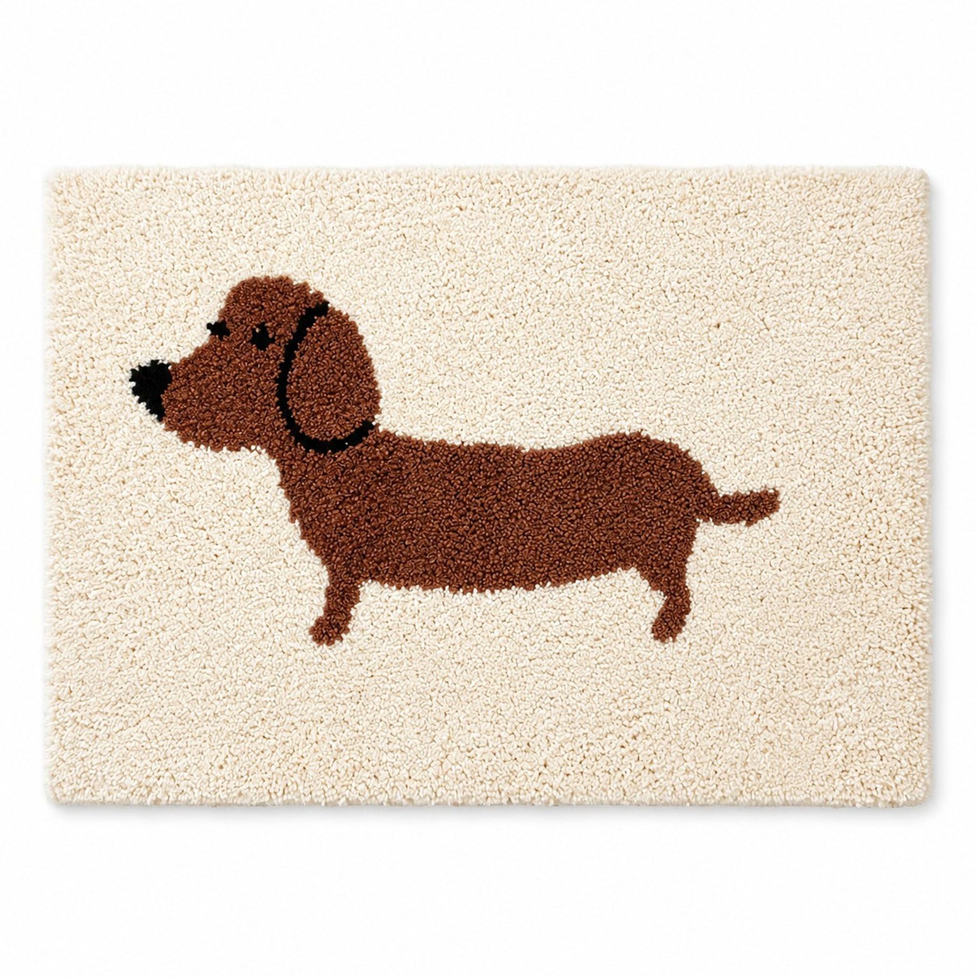 Dachshund Dog Bath Mat Nonslip Accent Rug 15.7 x 23.6 Inches
