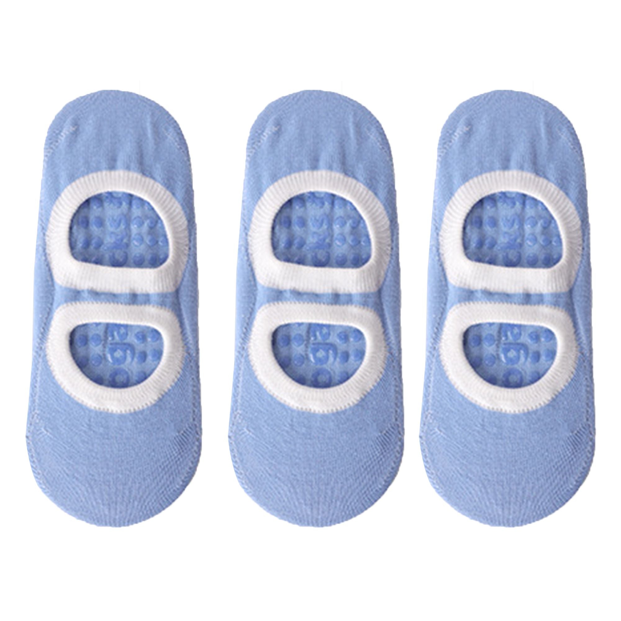 Anna-Kaci 3-Pair Anti-Slip Ballet Grip Socks with Elastic Strap for Yoga, Pilates, and Barre