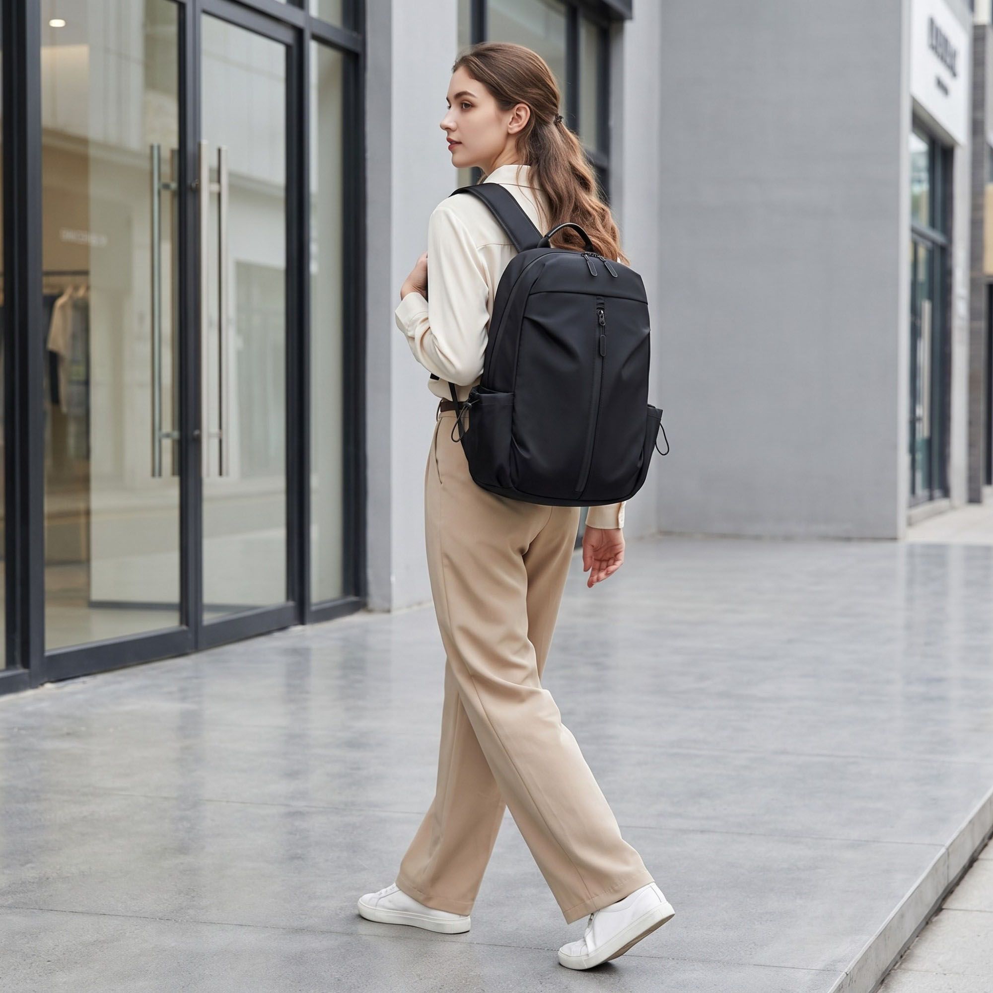 Versatile Laptop Backpack -  Commuter Daypack with Quick-Access Pocket for Office, School, and Travel