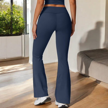 Flared High Waist Yoga Pants for Activewear and Everyday Comfort