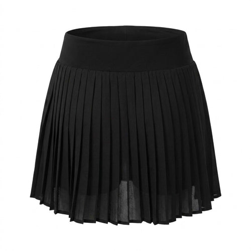 Anna-Kaci Active Womens High Waist Pleated Athletic Skort with Sheer Overlay Wide Waistband and Built In Shorts