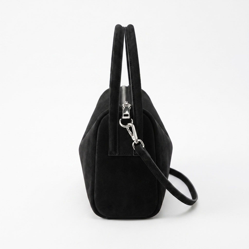 Structured Shoulder Bag with Dual Handles and Crossbody Strap 11.8x9.5x4in