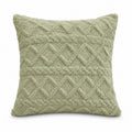 Plush Textured Jacquard Throw Pillow Cover Square Decorative Cushion Cover