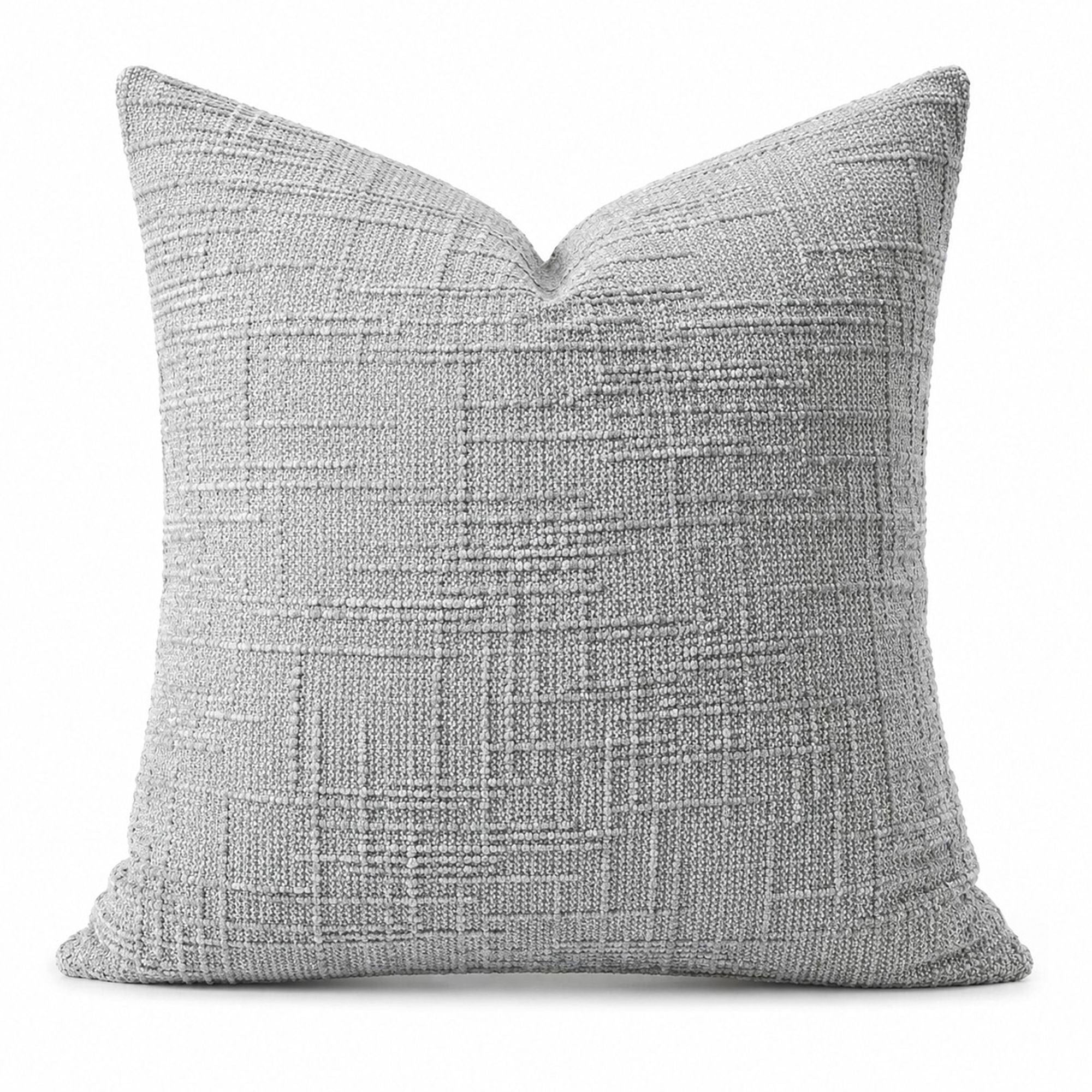 Textured Geometric Decorative Throw Pillow Cover Soft Accent Cushion Cover for Sofa Bed