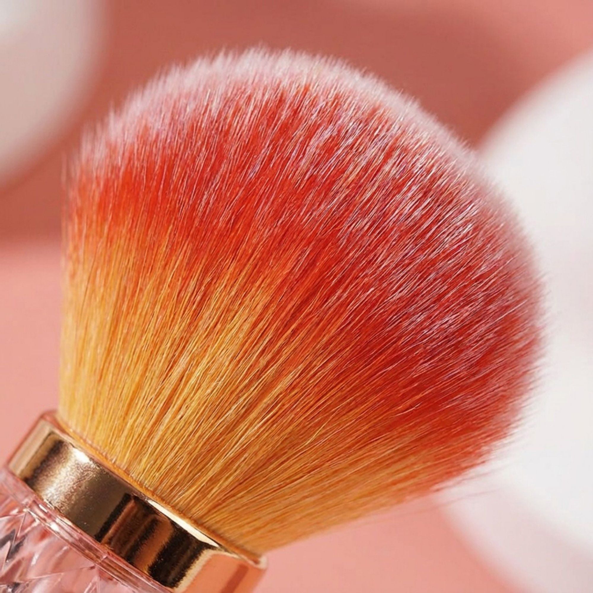 Diamond Handle Powder Brush with Soft Dense Bristles for Face Makeup Application