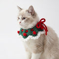 Yellow pet product with crochet and collared