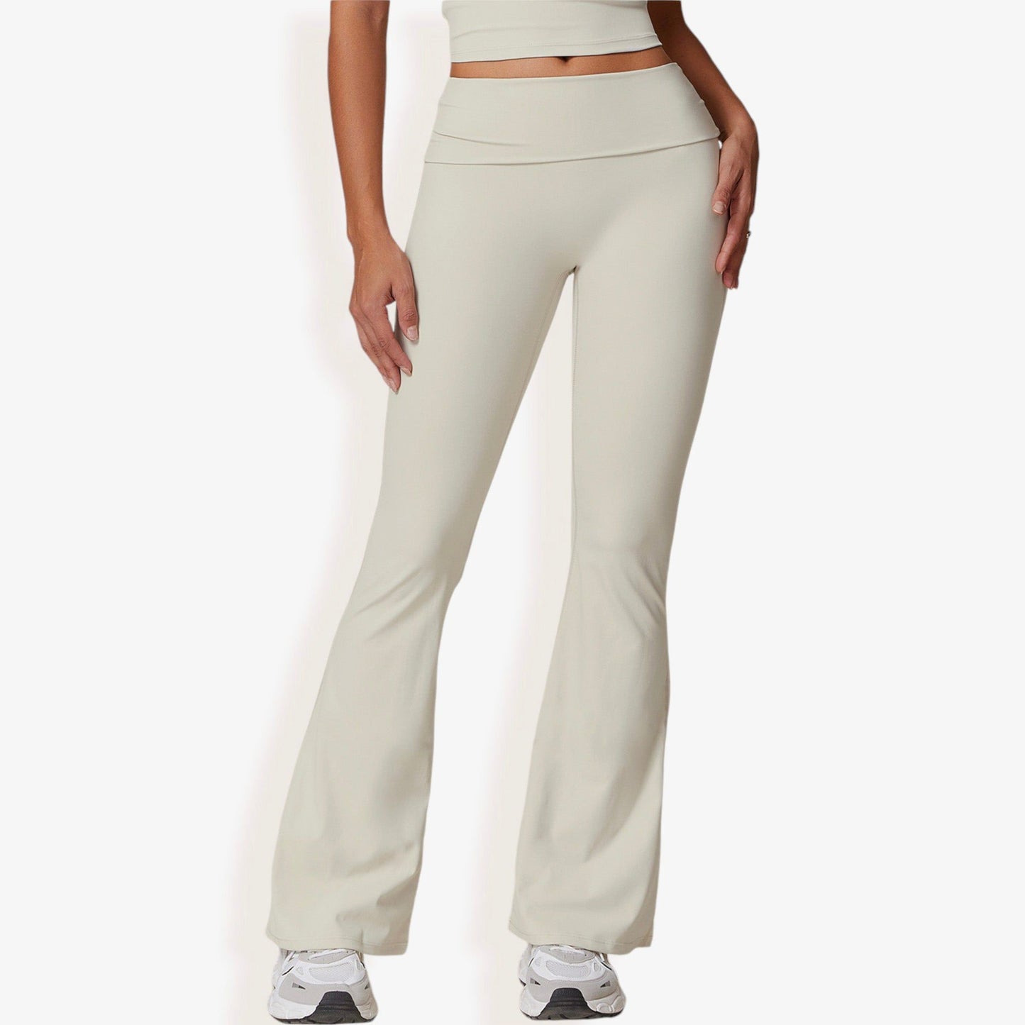 Flared High Waist Yoga Pants for Activewear and Everyday Comfort