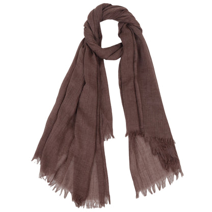 Anna-Kaci Lightweight Solid Cotton Linen Scarf Large Long Gauze Beach Wrap Shawl 78 Inches