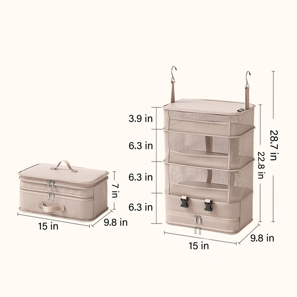 Hanging Travel Organizer Bag Foldable Portable Luggage Storage Bag for Clothes Accessories