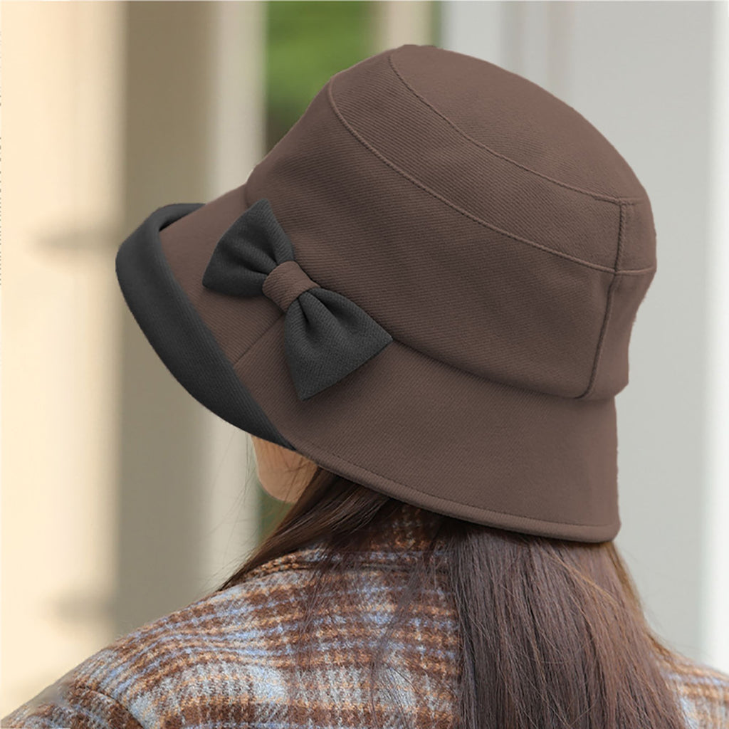 Anna-Kaci Women's Bucket Hat with Cute Bow Detail