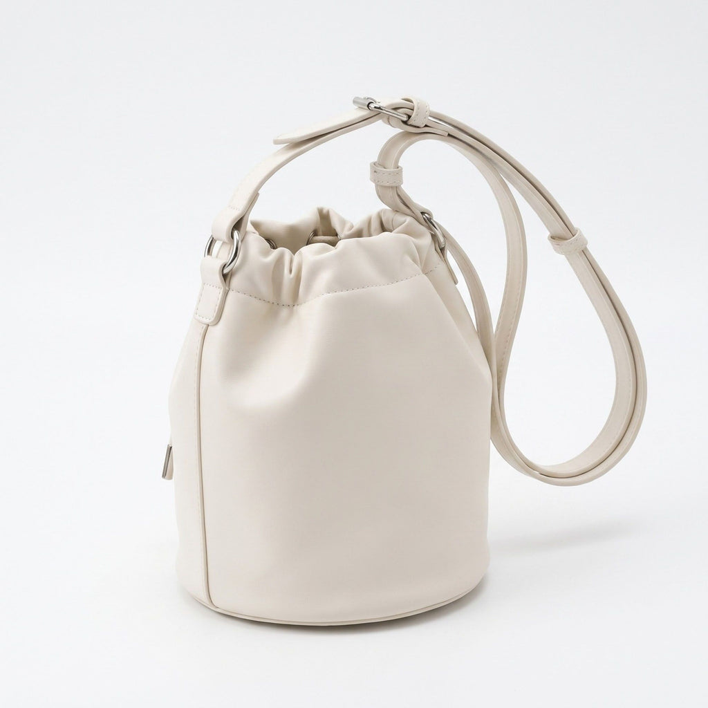 Drawstring Bucket Crossbody Bag with Adjustable Shoulder Strap