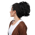 Tousled Layered Ponytail Fashion Hairpiece with Claw Clip Heat Resistant Synthetic Hair Natural Texture
