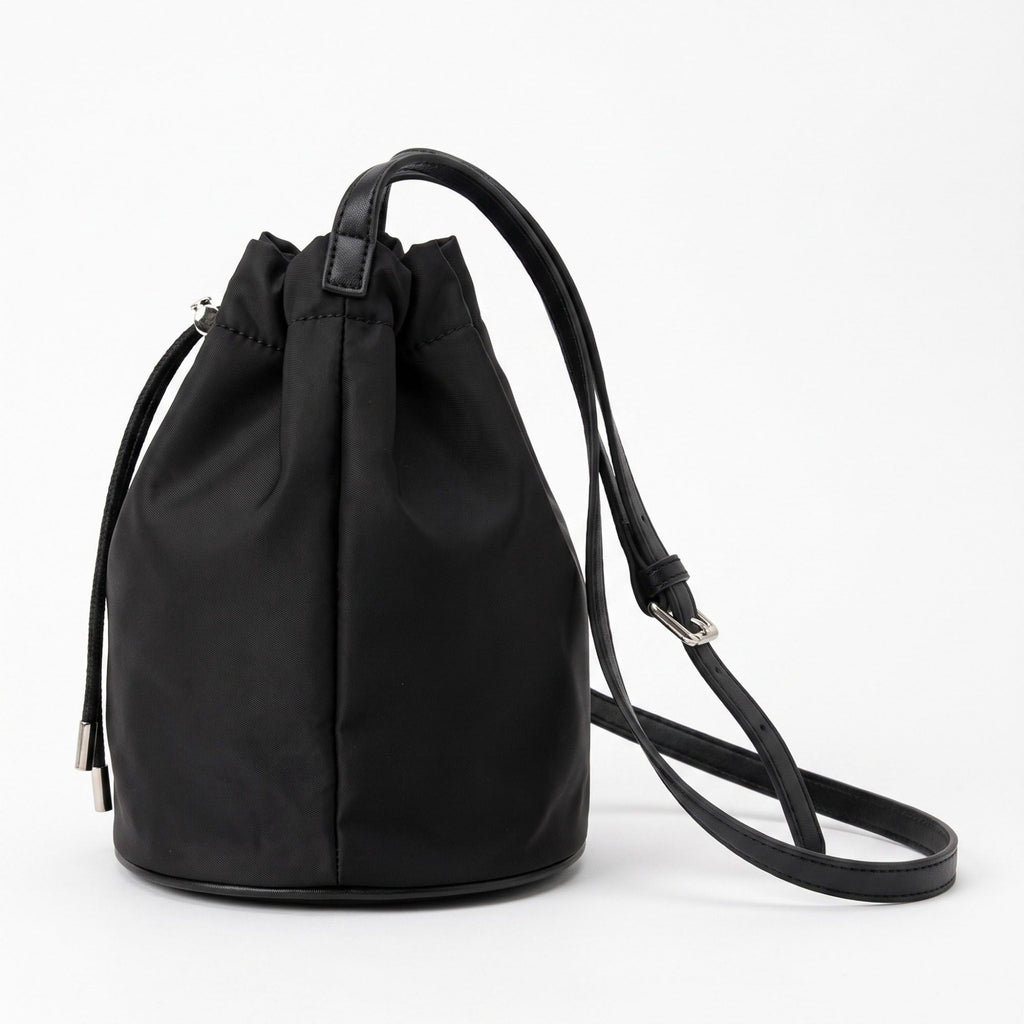 Drawstring Bucket Crossbody Bag with Adjustable Shoulder Strap