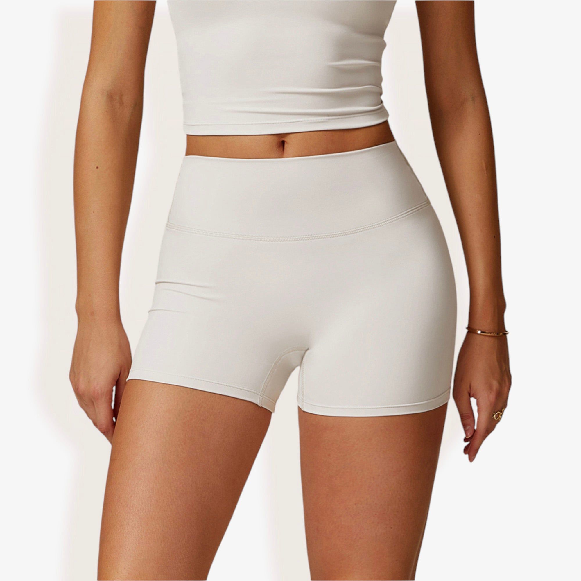 High Waist Athletic Shorts for Yoga and Fitness