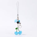 2-Piece Womens Beaded Phone Charm with Hanging Loop and Decorative Accents
