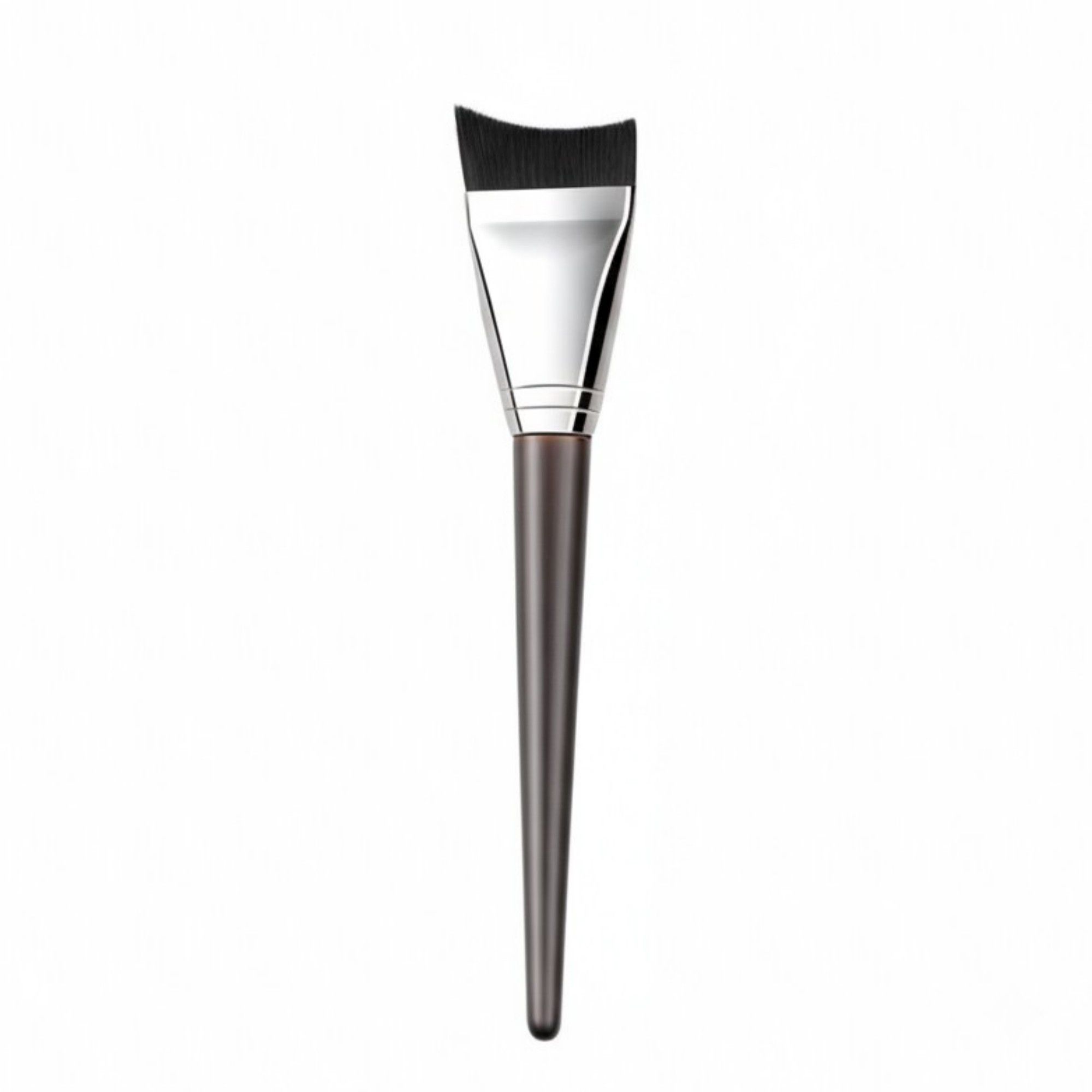 2 Piece Angled Makeup Brush Set with Firm Synthetic Bristles for Foundation Contour and Precision Face Makeup