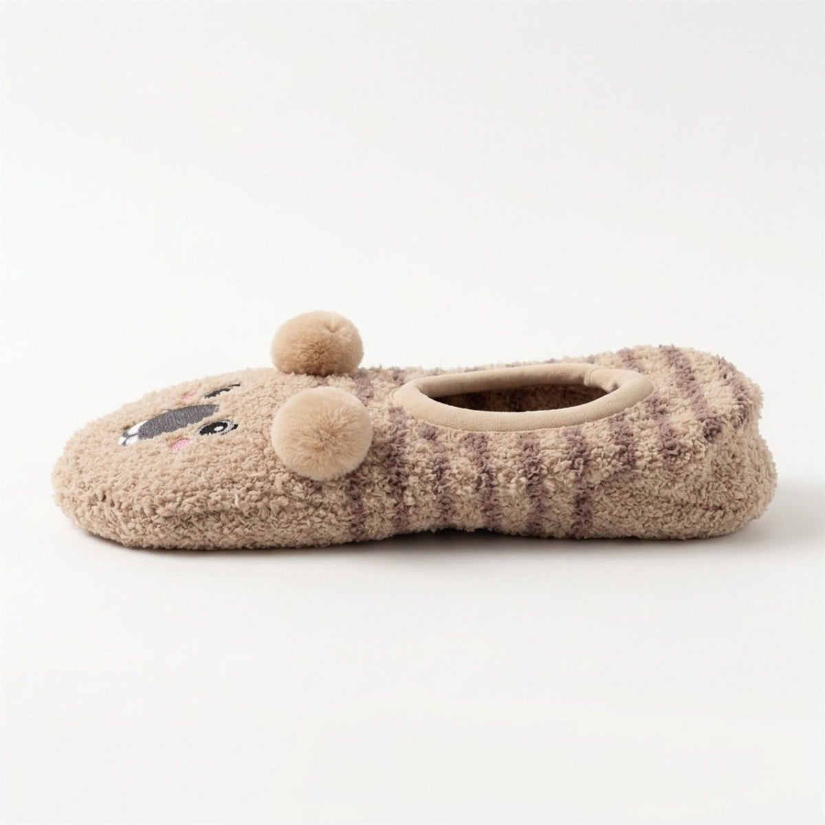 Fuzzy Bear Slipper Socks 2 Pair US 5-10.5