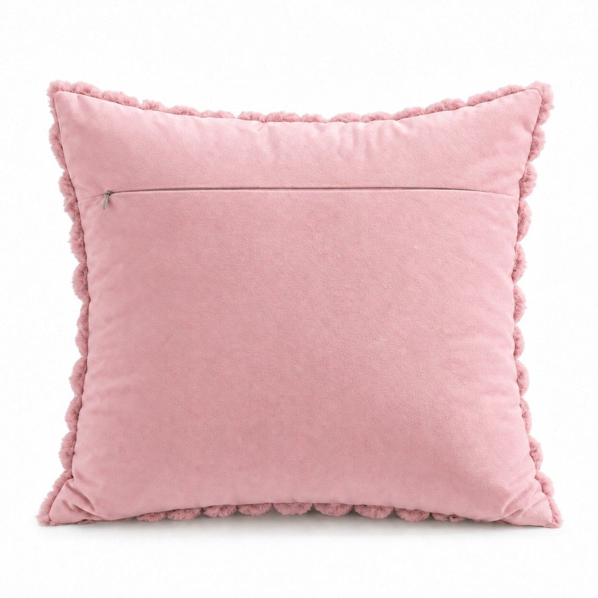2 Pack Plush Faux Fur Bubble Grid Throw Pillow Covers 18 x 18 Inch for Couch and Bed